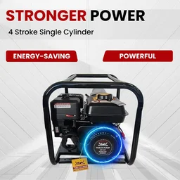 Balwaan Krishi Balwaan WP-33T Trash Pump 3x3 Inch 4 Stroke Petrol Engine High Head Water Pump with Oil Alert, Strong Frame, Tool Kit & User Manual - MTAK-EN-WA-6069