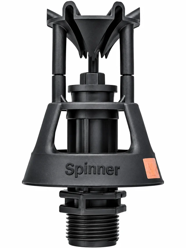 Welldrip Spinner 360° Rotating Sprinkler for Agriculture Irrigation, Plastic Impact Sprinkler Head with Threaded Connection for Farm, Crop, Garden and Field Watering Systems - 3/4"