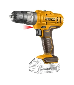 INGCO CIDLI1228 12V Cordless Impact Drill Driver Kit | 25Nm Max Torque | 22,500 BPM | 2-Speed 0-400/0-1500 RPM | 10mm Keyless Chuck | 2 x 1.5Ah Lithium-Ion Batteries