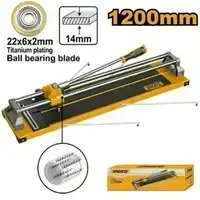 INGCO HTC12001 1200mm Tile Cutter | 14mm Max Cutting Thickness | Tungsten Carbide Blade | Steel Base