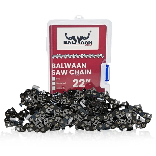 Balwaan Krishi Balwaan CN-22S 22 Inch Supremo Chainsaw Chain | Premium High-Performance Replacement Cutting Chain For Wood Cutting, Logging & Tree Trimming Tools | Chainsaw Accessory & Spare Part | MTAK-AC-CH-5796