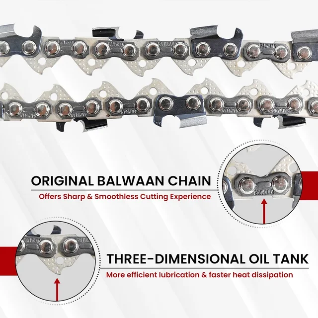 Balwaan Krishi Balwaan CN-22U 22 Inch Ultimate Chainsaw Chain | Heavy-Duty Replacement Cutting Chain For Wood Cutting, Logging & Tree Trimming Tools | Chainsaw Accessory & Spare Part | MTAK-AC-CH-5798