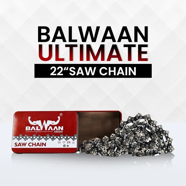 Balwaan Krishi Balwaan CN-22U 22 Inch Ultimate Chainsaw Chain | Heavy-Duty Replacement Cutting Chain For Wood Cutting, Logging & Tree Trimming Tools | Chainsaw Accessory & Spare Part | MTAK-AC-CH-5798