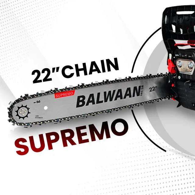Balwaan Krishi Balwaan CN-22S 22 Inch Supremo Chainsaw Chain | Premium High-Performance Replacement Cutting Chain For Wood Cutting, Logging & Tree Trimming Tools | Chainsaw Accessory & Spare Part | MTAK-AC-CH-5796