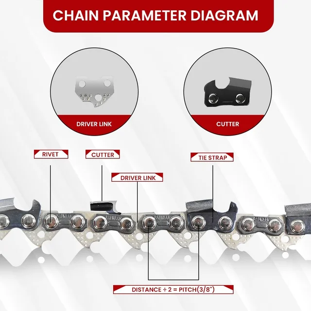 Balwaan Krishi Balwaan CN-18U 18 Inch Ultimate Chainsaw Chain | Heavy-Duty Replacement Cutting Chain For Wood Cutting, Logging & Tree Trimming Tools | Chainsaw Accessory & Spare Part | MTAK-AC-CH-5797