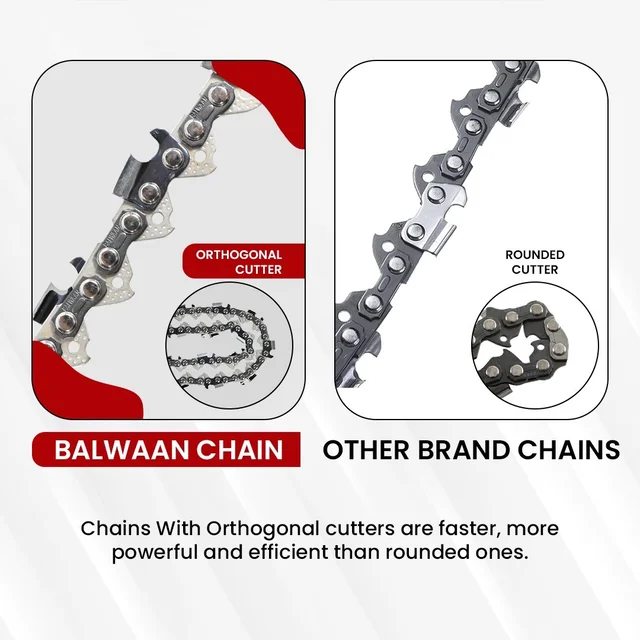 Balwaan Krishi Balwaan CN-18U 18 Inch Ultimate Chainsaw Chain | Heavy-Duty Replacement Cutting Chain For Wood Cutting, Logging & Tree Trimming Tools | Chainsaw Accessory & Spare Part | MTAK-AC-CH-5797