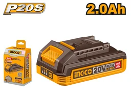 INGCO FBLI20011 20V 2.0Ah Lithium-Ion Battery Pack | LED Battery Power Indicator | Cordless Power Tool Battery
