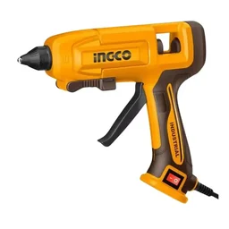 INGCO GG408 45W Hot Melt Glue Gun | 20-30g/min Gluing Capacity | 11.2mm Glue Stick | 3-5 Min Preheat | 8 Glue Sticks Included