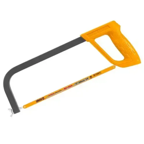 INGCO HHS3058 12 Inch Hacksaw Frame | 300mm | 24 TPI Bi-Metal Blade | Soft Grip | Metal, Plastic & Wood