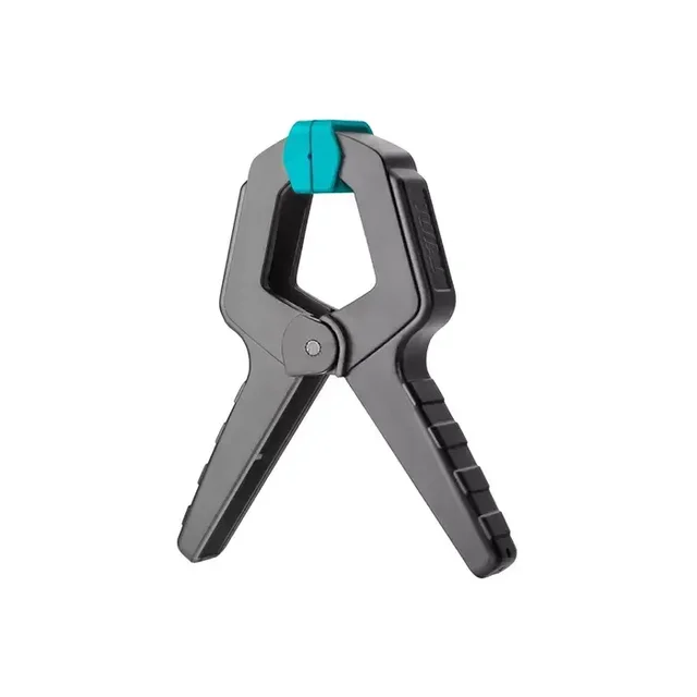 Total Tools P TOTAL TOOLS Spring Clamp 4 Inch, 110mm Length, 12kg Clamping Force, 50mm Maximum Jaw Opening, Black Clip Body - THT13342