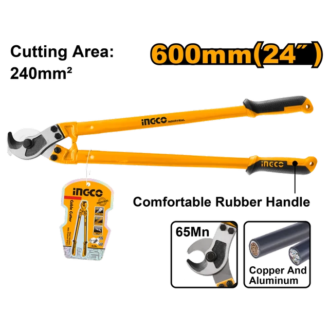 INGCO Cable cutter HCCB0124 is designed for practical, reliable performance in everyday workshop tasks.