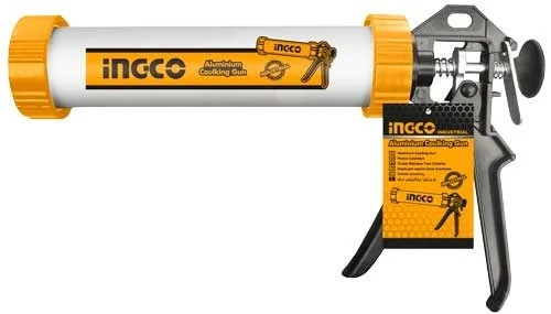 INGCO HCG0109 9 Inch Aluminum Caulking Gun | 230mm | 1500N Pushing Power | 54mm Diameter