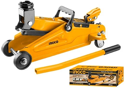 INGCO HFJ201 2 Ton Hydraulic Floor Jack | 140-340mm Lift Height | 200mm Travel | 8.5kg