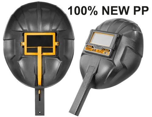 INGCO HHWM102 Welding Mask | 108x50mm Viewing Area | 100% PP | Welding & Protection Glass Included