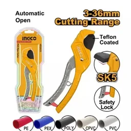 INGCO HPC3135 210mm PVC Pipe Cutter | 3-35mm Cutting Diameter | SK5 Blade | Teflon Coated | Aluminum Body