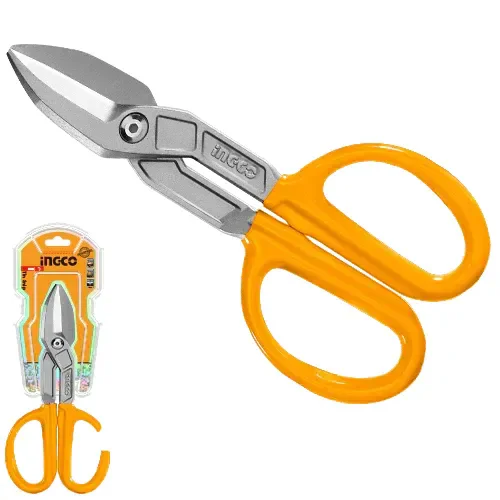 INGCO HTS2610 10 Inch Tin Snips | 0.8mm Carbon Steel & 0.6mm Stainless Steel Cutting | Drop-Forged Steel
