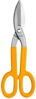 INGCO HTS2612 12 Inch Tin Snips | 0.8mm Carbon Steel & 0.6mm Stainless Steel Cutting | Drop-Forged Steel