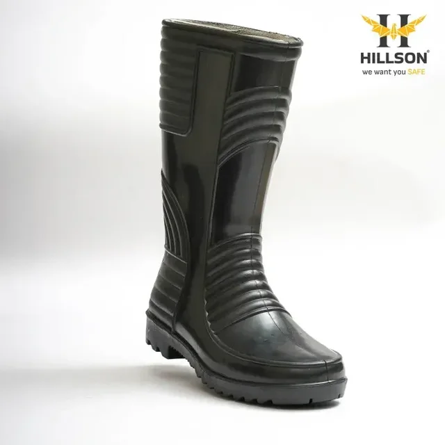 Hillson Shoes Hillson Welsafe Black Safety Shoes | Industrial Safety Footwear | Durable & Comfortable Work Shoes - 10