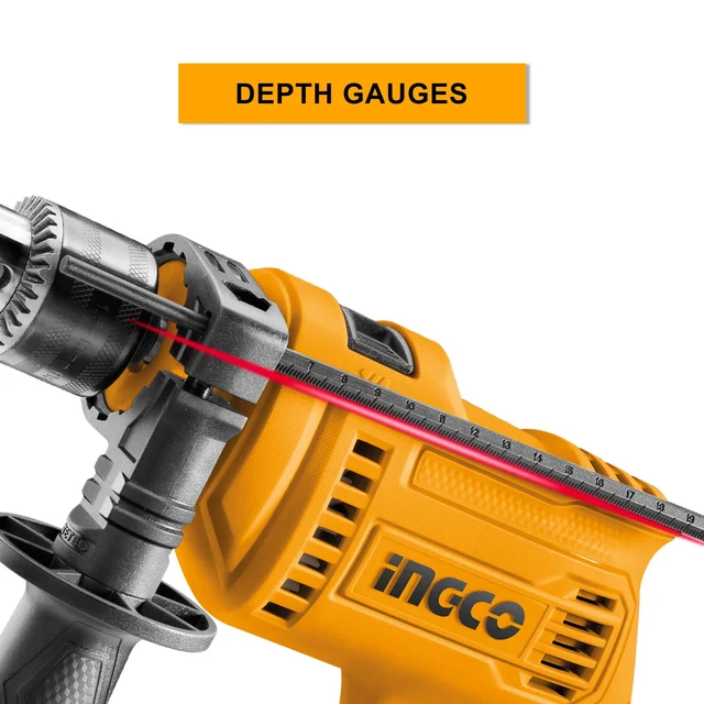 INGCO ID6808 680W Impact Hammer Drill | 0-3000 RPM | 13mm Drilling Capacity | Variable Speed | Forward & Reverse | Hammer Function