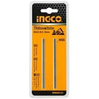 INGCO EPB820121 82mm HSS Planer Blades | 5.5mm Width | 2-Piece Set | PL10508 Compatible