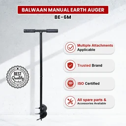 Balwaan Krishi Balwaan BE-6M Manual Tree Planter 6 Inch Hand Auger for Tree Planting & Soil Digging - MTAK-MA-HA-5670