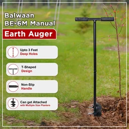 Balwaan Krishi Balwaan BE-6M Manual Tree Planter 6 Inch Hand Auger for Tree Planting & Soil Digging - MTAK-MA-HA-5670