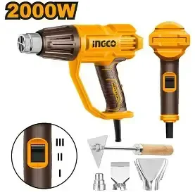 INGCO Heat gun HG200078 is designed for practical, reliable performance in everyday workshop tasks.