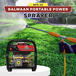 Balwaan Krishi Balwaan BPS-35 Portable Sprayer 35cc 4 Stroke Petrol Engine with 2 , 45cm Spray Guns, 50m Hose Pipe & Tool Kit - MTAK-EN-SP-5117