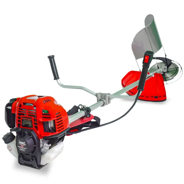 Balwaan Krishi Balwaan BX-50 Pro 50cc 4-Stroke Petrol Side Pack Brush Cutter | Double Shaft Lawn Mower with 3T, 80T Blades & Jacket Belt | MTAK-EN-BR-5387