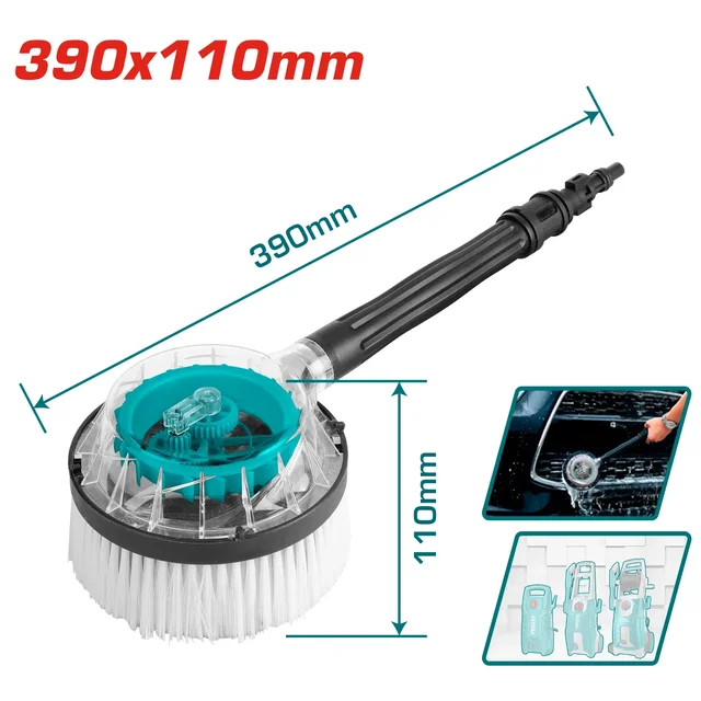 Total Tools P TOTAL TOOLS 390 � 110mm Rotary Cleaning Brush for High Pressure Washer THRB8702