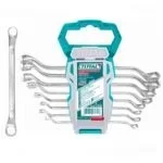 Total Tools TOTAL TOOLS 8-Piece Offset Ring Spanner Set (6-22mm) with Fine Polished Finish - THT102486