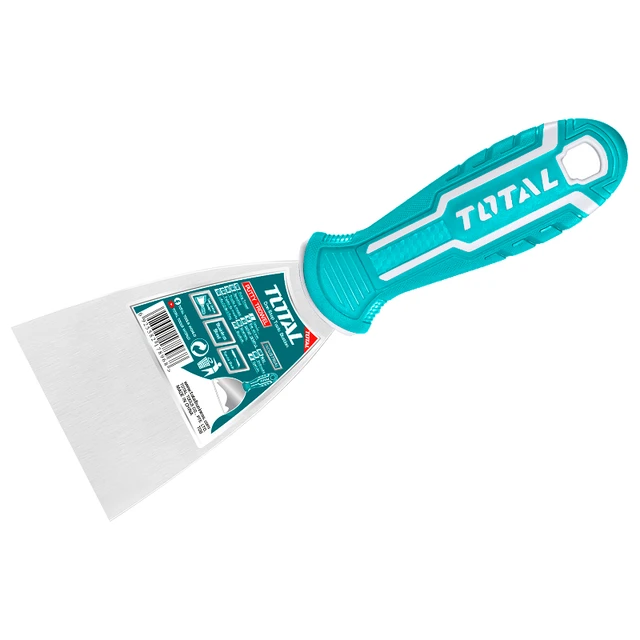 Total Tools TOTAL TOOLS Putty Trowel 100mm, Stainless Steel, Heat Treated, Fine Polished Putty Knife for Painting, Plastering & Surface Finishing - THT831006