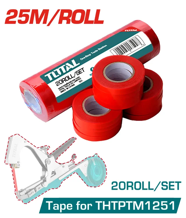 Total Tools TOTAL TOOLS Garden Stretch Tie Tape 20 Rolls x 25m THTPTM1251T