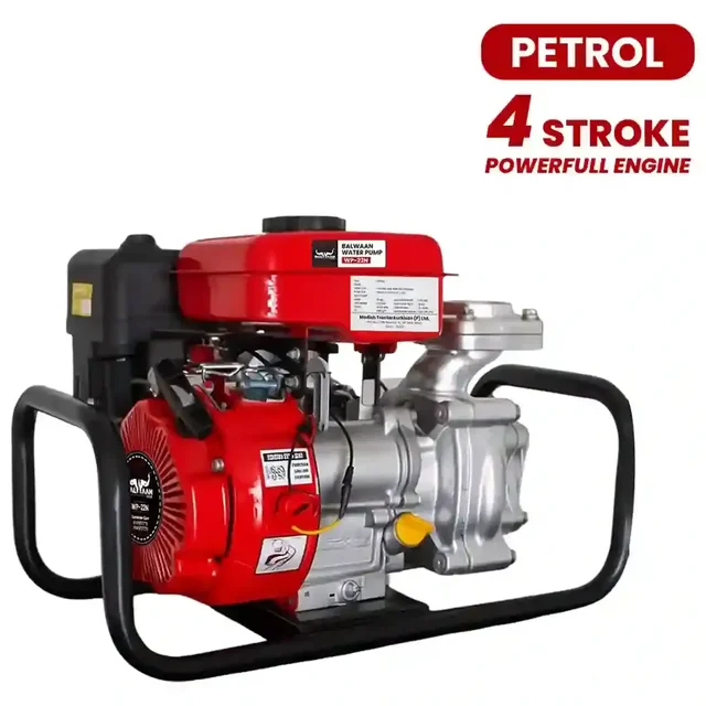 Balwaan Krishi Balwaan WP-22N Premium Monoblock Water Pump 2x2 Inch 87cc 4 Stroke Petrol Engine, Single Cylinder OHV Centrifugal Pumpset - MTAK-EN-WA-6935