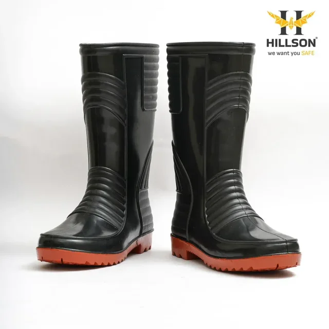 Hillson Shoes Hillson Welsafe Black Safety Shoes | Industrial Safety Footwear | Durable & Comfortable Work Shoes - 10