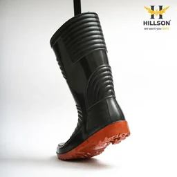 Hillson Shoes Hillson Welsafe Black Safety Shoes | Industrial Safety Footwear | Durable & Comfortable Work Shoes - 10