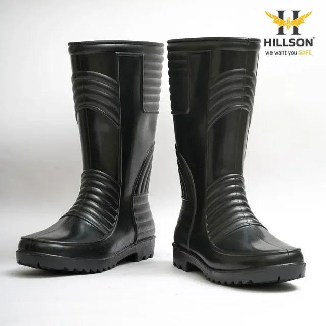 Hillson Shoes Hillson Welsafe Black Safety Shoes | Industrial Safety Footwear | Durable & Comfortable Work Shoes - 10