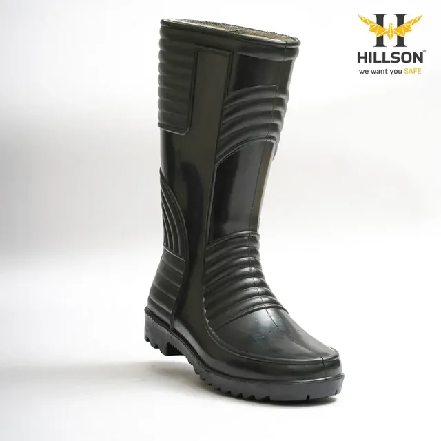 Hillson Shoes Hillson Welsafe Black Safety Shoes | Industrial Safety Footwear | Durable & Comfortable Work Shoes - 10