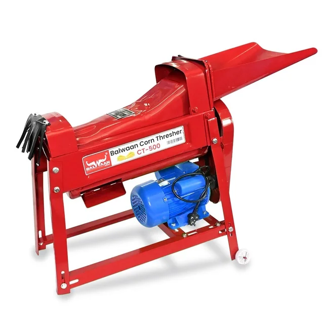 Balwaan CT-500 Corn Thresher With 1.3 Hp Motor | 2800 Rpm Motor Operated Maize & Corn Threshing Machine | Single Roller Corn Thresher For Efficient Grain Separation | Agricultural Corn Thresher With User Manual | Mtak-El-Co-5849