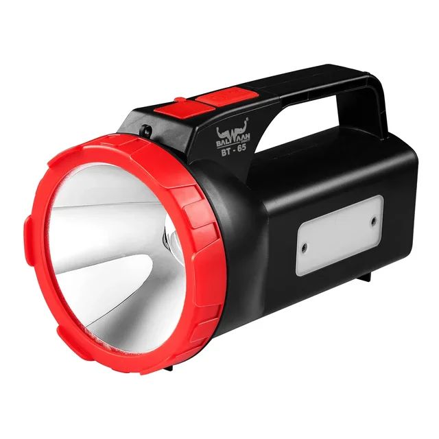 Balwaan Krishi Balwaan Shakti BT-65 Longlast Rechargeable Flashlight With Side Light. 5W SMD LED Torch With 4000mAh Battery. Long-Range LED Flashlight With Shoulder Belt. USB Rechargeable Torch For Farming, Outdoor & Emergency Use | MTAK-BA-TO-7014