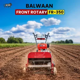 Balwaan Krishi Balwaan FR-350 7HP 4-Stroke Petrol Front Rotary Inter Cultivator & Tiller | Multi-Pulley Drive Technology (MPDT) with High Carbon Blades| MTAK-EN-PO-7058