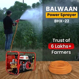 Balwaan Krishi Balwaan BHX-22 HTP Pump with BX-80 4 Stroke Petrol Engine, Agricultural Sprayer Pump with Tool Kit , Gun & Hose Pipe Not Included - MTAK-EN-PO-5398