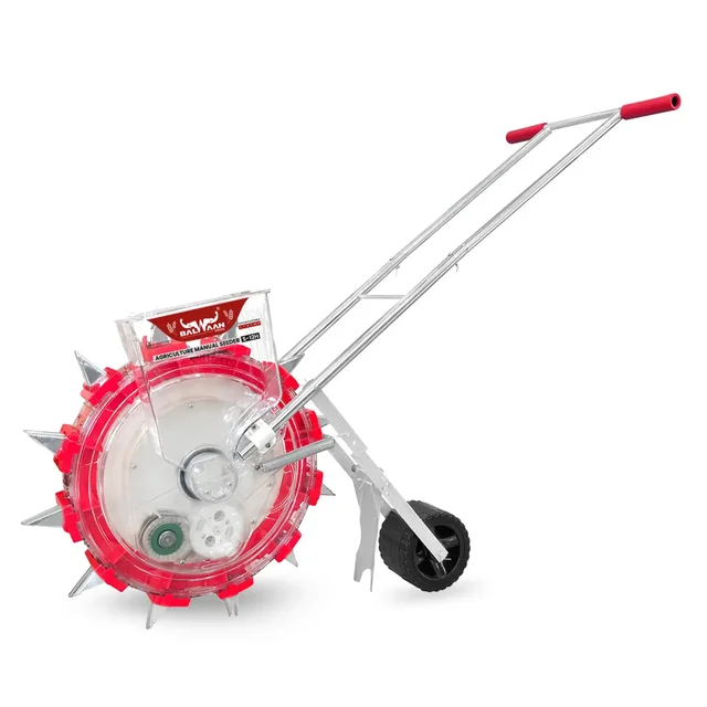 Balwaan Krishi Balwaan S-12H 12-Tooth Hand Push Precision Manual Seeder with 8.5cm Adjustable Sowing Depth & 10-Size Roller Set - MTAK-MA-HA-7033