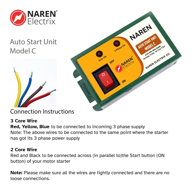 NAREN Electrix l Auto Start Units l Model DHN (Wire Type) - SKU- 49540265