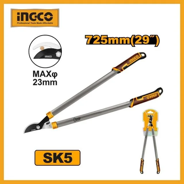 INGCO INGCO HLT7101 29 Inch Lopper | 730mm | SK5 Steel Head | 23mm Max Cutting Diameter | Teflon Blade