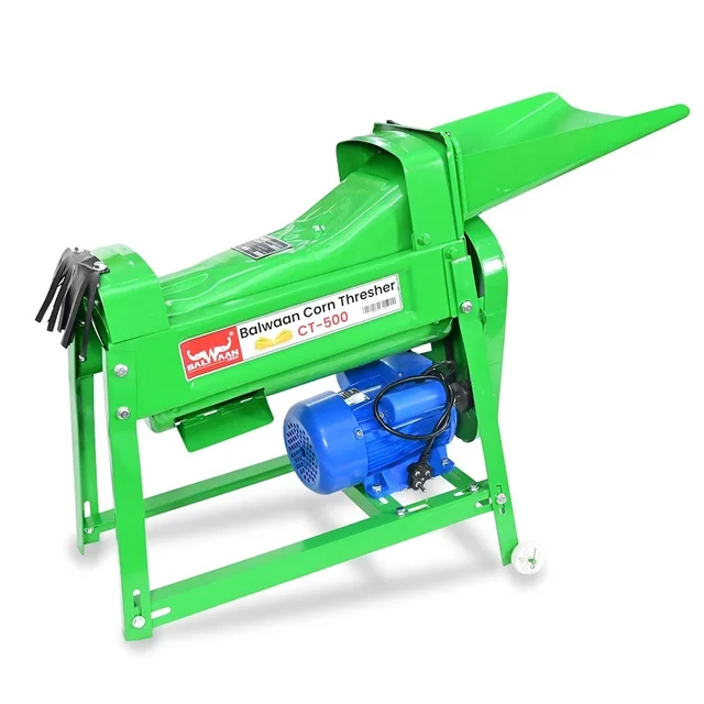 Balwaan Krishi Balwaan CT-500 Corn Thresher With 1.3 HP Motor | 2800 Rpm Motor Operated Maize & Corn Threshing Machine | Single Roller Agricultural Thresher For Efficient Corn & Grain Separation | With User Manual | MTAK-EL-CO-5485