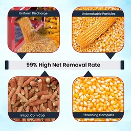 Balwaan Krishi Balwaan CT-500 Corn Thresher With 1.3 HP Motor | 2800 Rpm Motor Operated Maize & Corn Threshing Machine | Single Roller Agricultural Thresher For Efficient Corn & Grain Separation | With User Manual | MTAK-EL-CO-5485