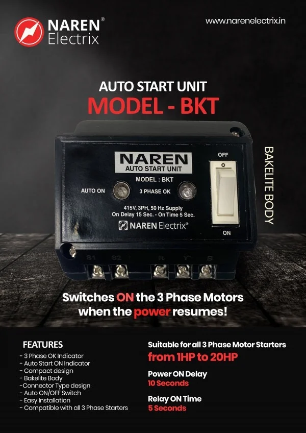 NAREN Electrix l Auto Start Units l Auto Model BKT - SKU - 47302952