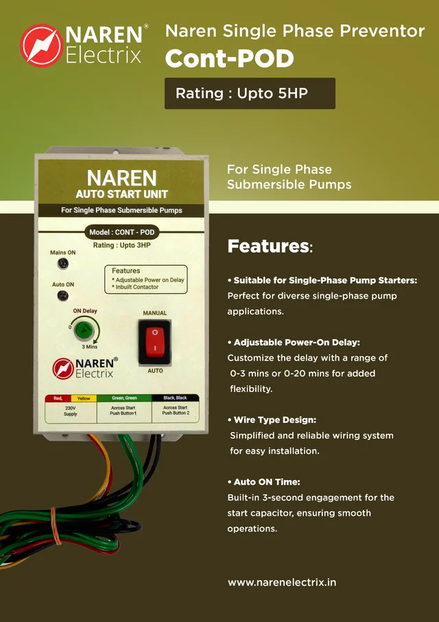 NAREN Electrix l Auto Start Units l Model CONT-POD - SKU - 47567796