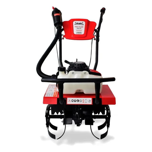 Balwaan Krishi Balwaan BW-25 Mini Tiller 63cc 2-Stroke Petrol Power Weeder | Garden Cultivator with 16 Blades & Tool Kit| MTAK-EN-PO-980